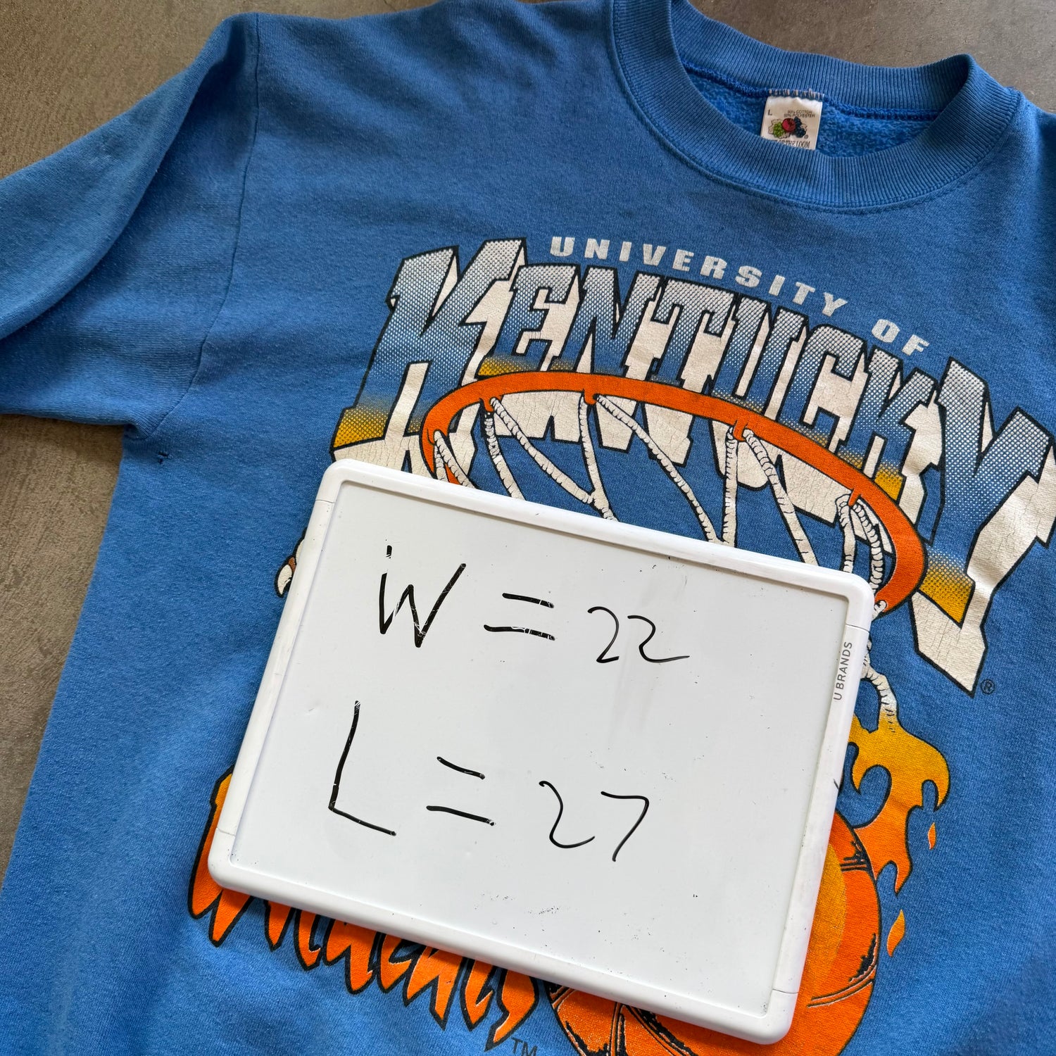 L 90s Kentucky Basketball Crewneck