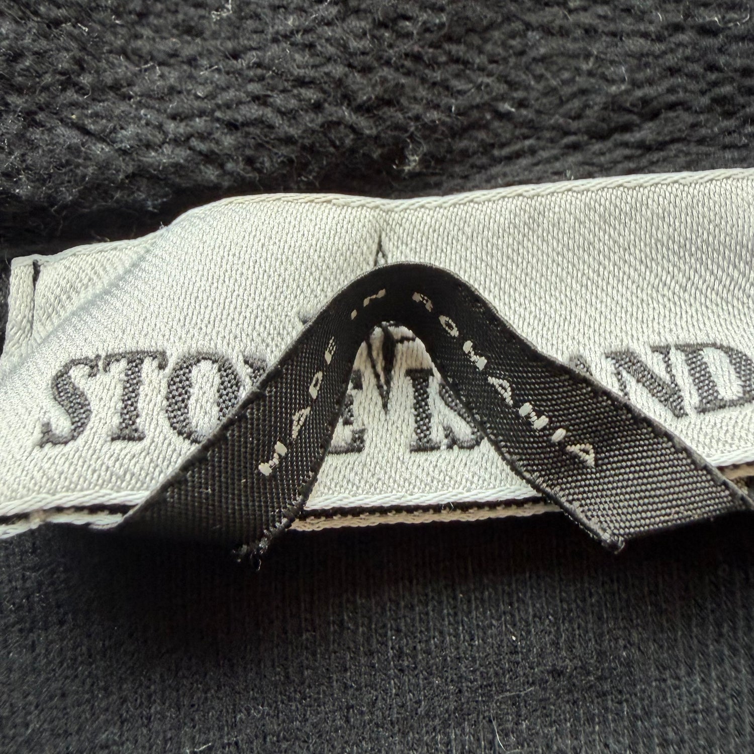 L Stone Island Black Patch Hoodie