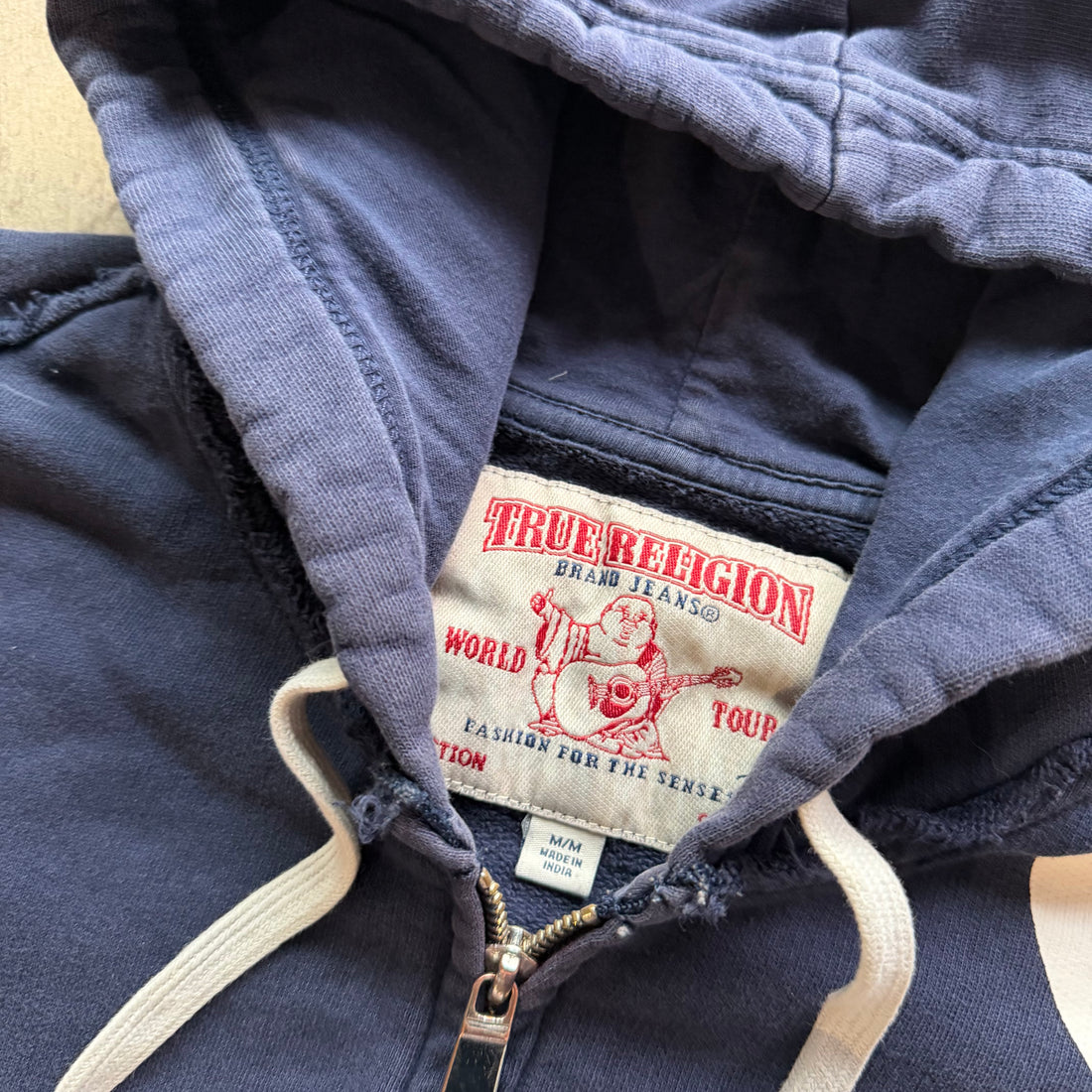 M True Religion Full Zip Hoodie