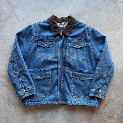 XL 00s Sherpa Lined Wrangler Denim Jacket