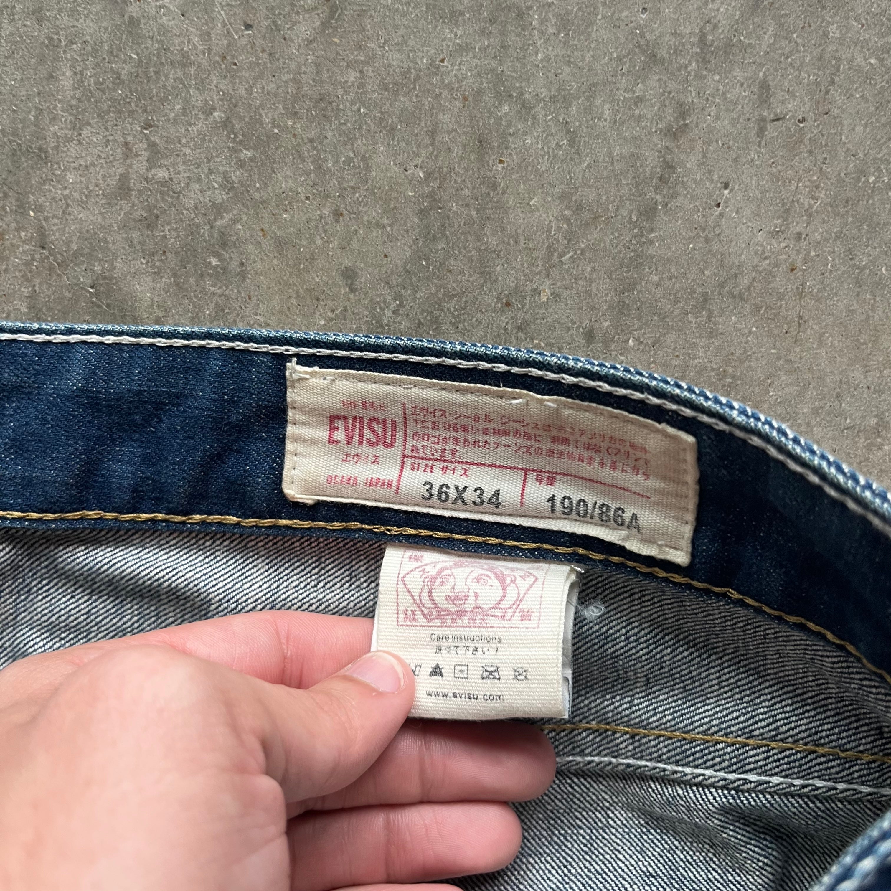 36x31 Satin Style Evisu Jeans