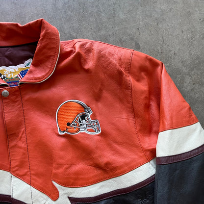 L 90s Jeff Hamilton Browns Jacket