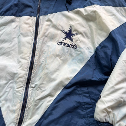 XL 90s Faded Pro Player Dallas Cowboys Hooded Jacket