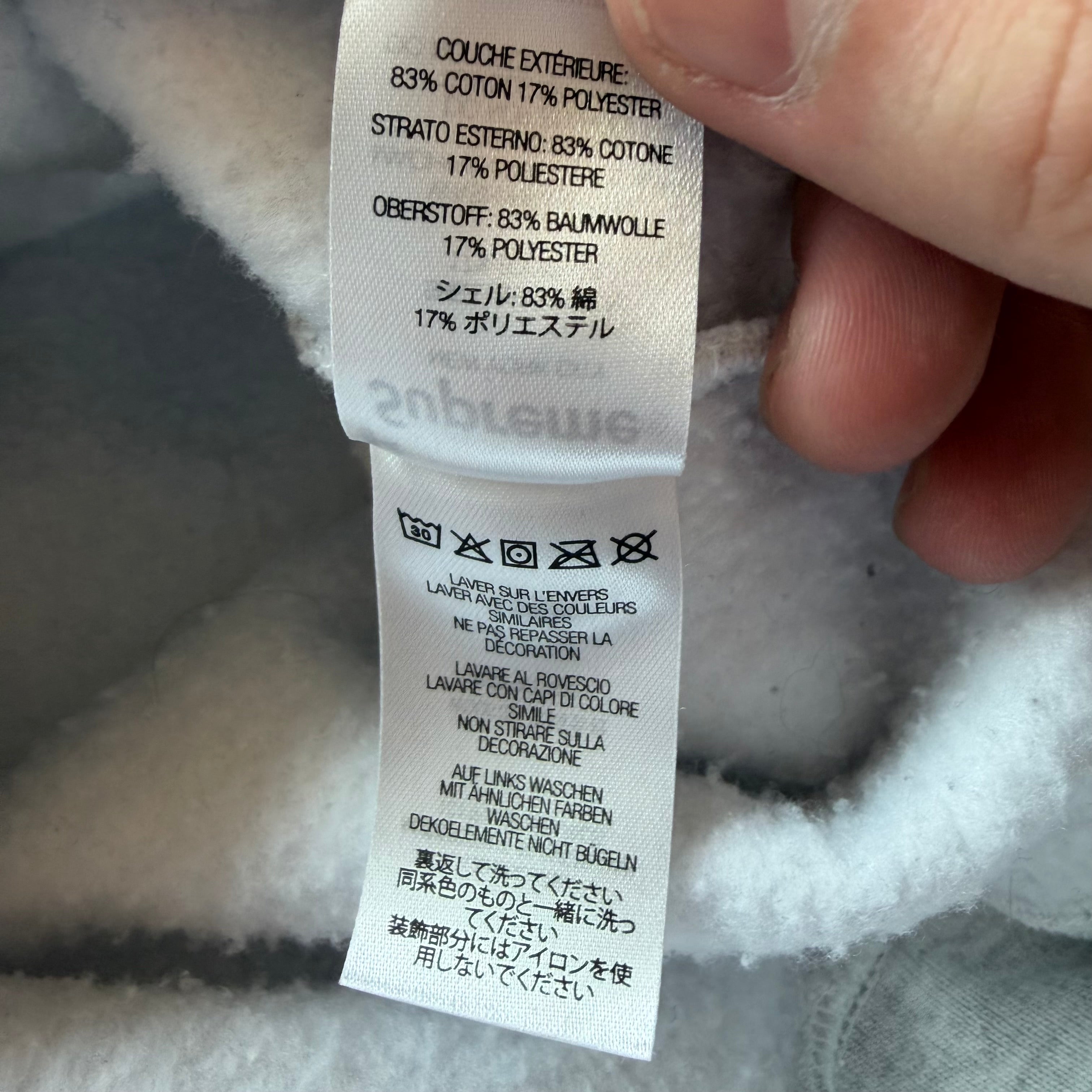 L Supreme Graffiti Logo Hoodie Gray