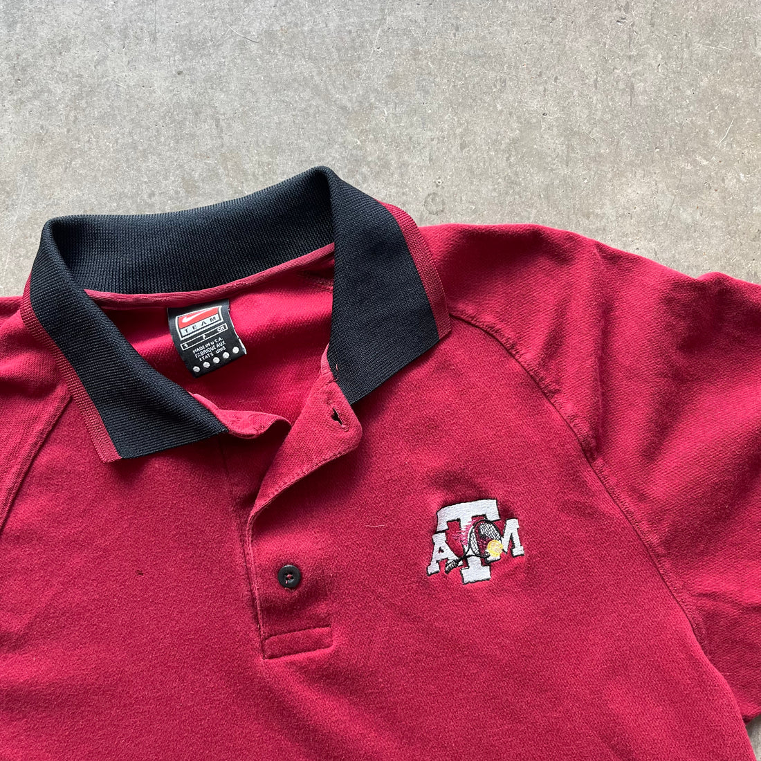S 00s A&amp;M Tennis Polo