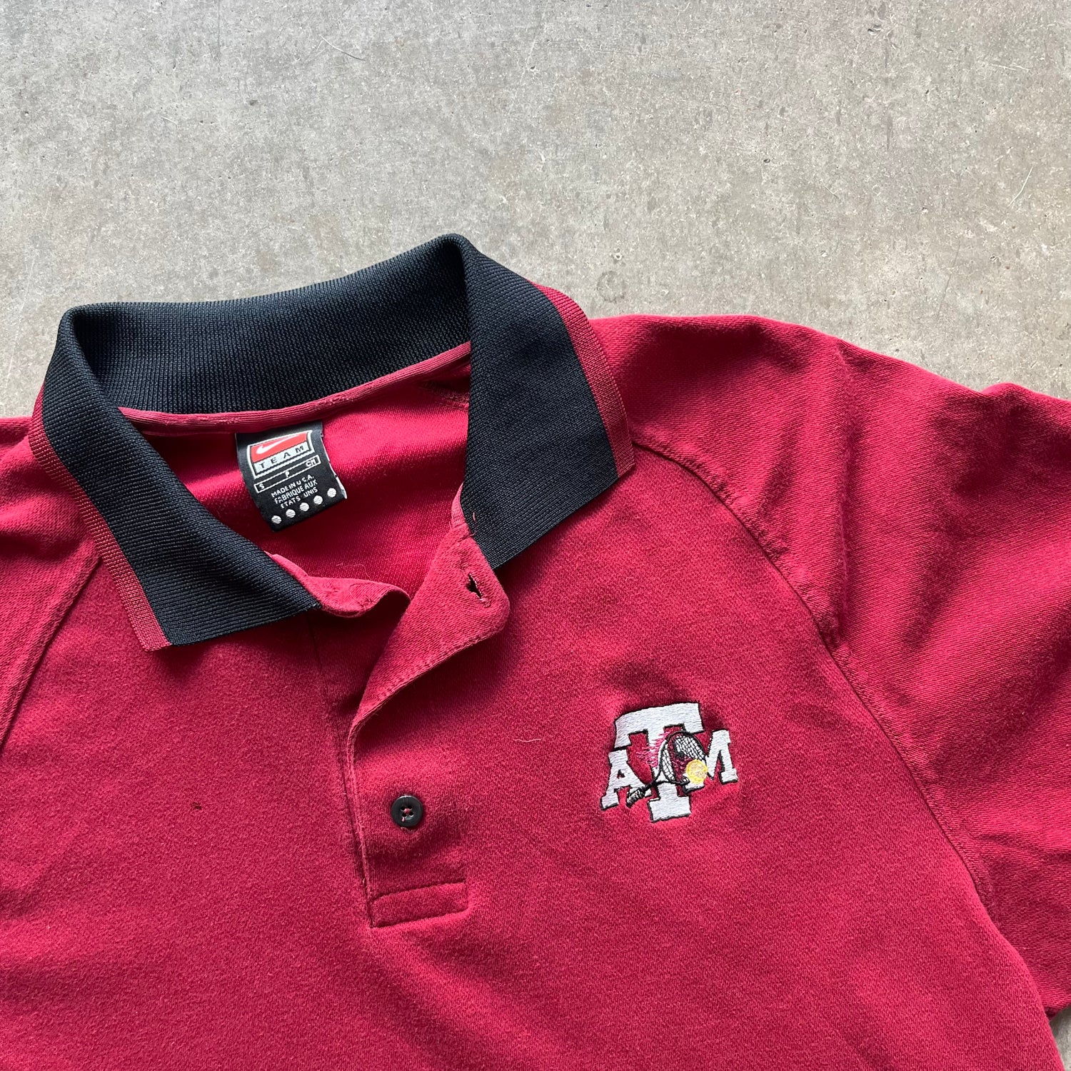 S 00s A&amp;M Tennis Polo