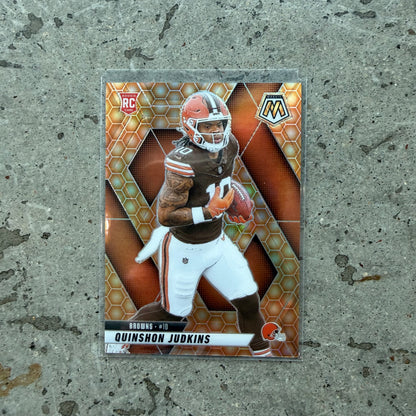 2025 Panini Mosaic Quinshon Judkins Rookie Honeycomb