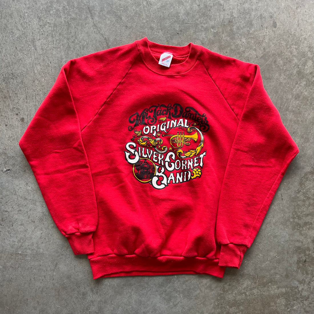 L 80s Jack Daniels Band Crewneck