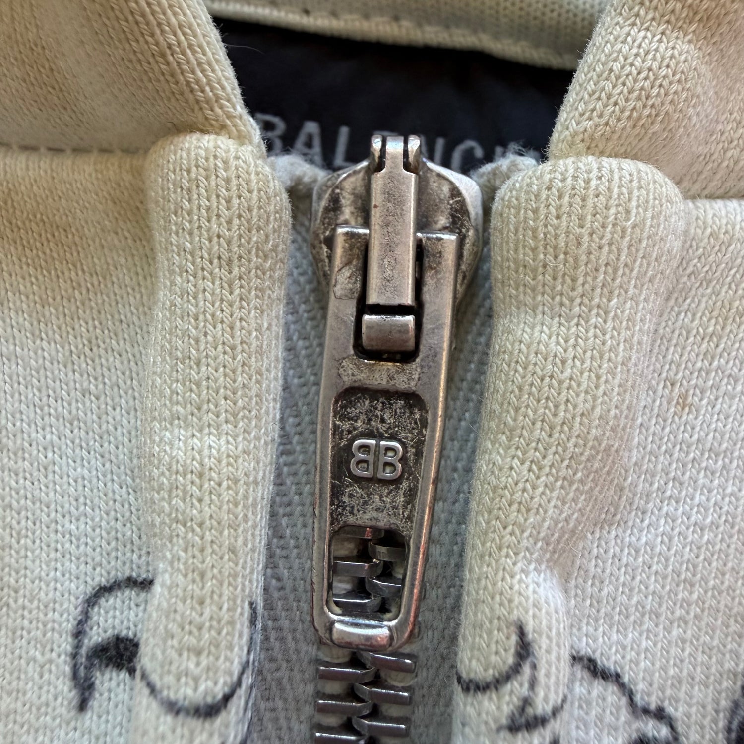 S Balenciaga Tattoo Full Zip Hoodie