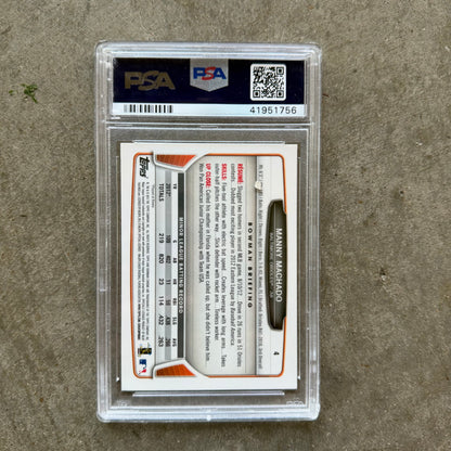 Manny Machado 2013 Bowman Chrome Rookie PSA 9