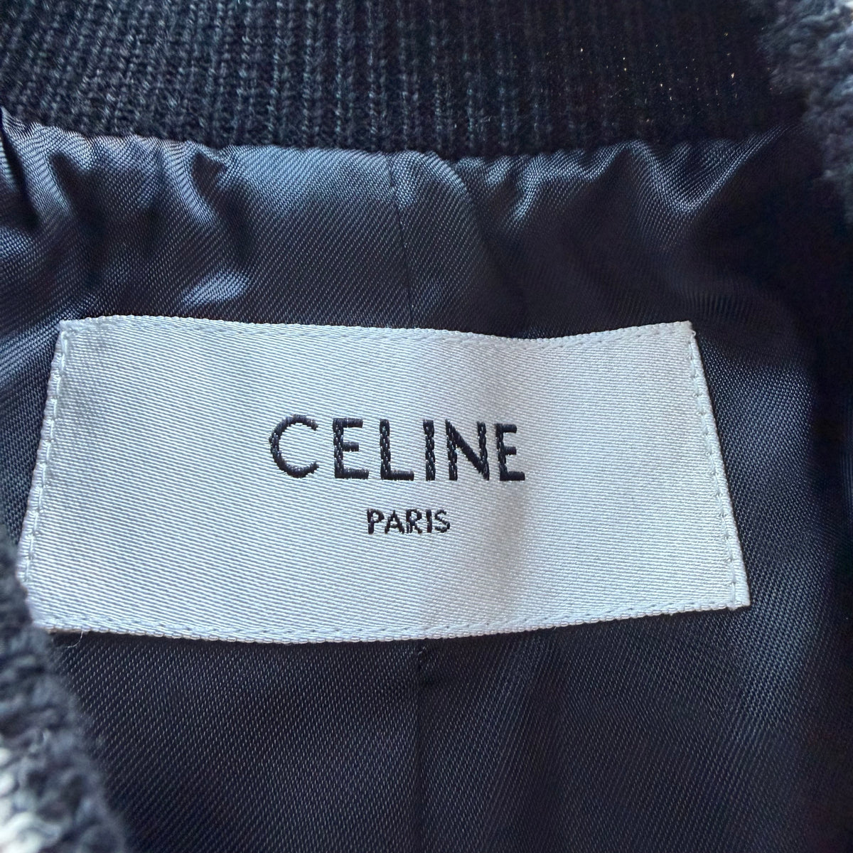 M Celine Teddy College Jacket Blacl