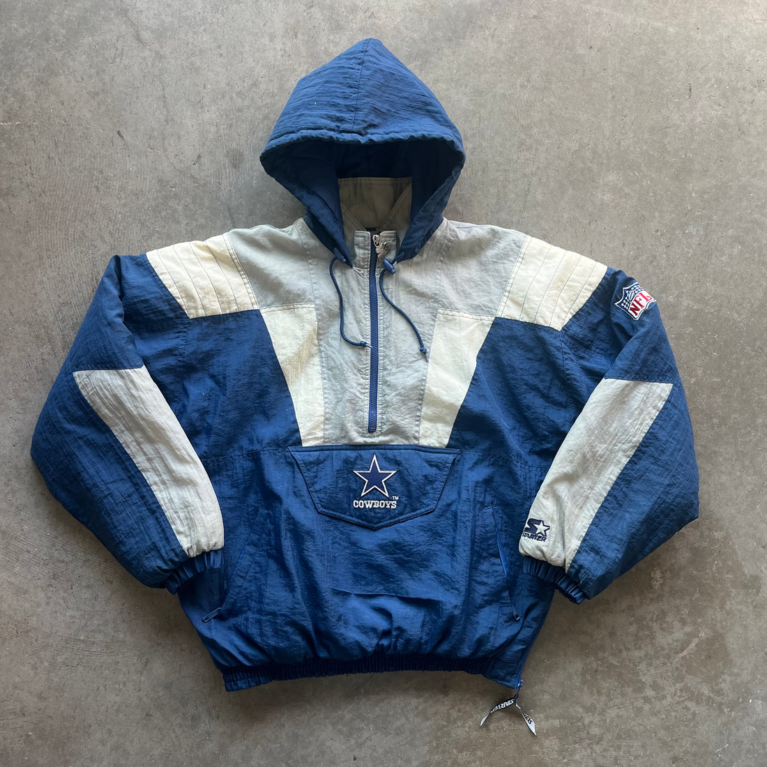 L 90s Cowboys Starter Pullover