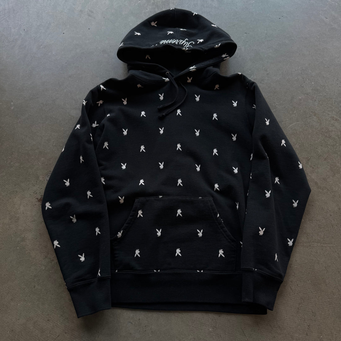 M Supreme Playboy AOP Hoodie Black