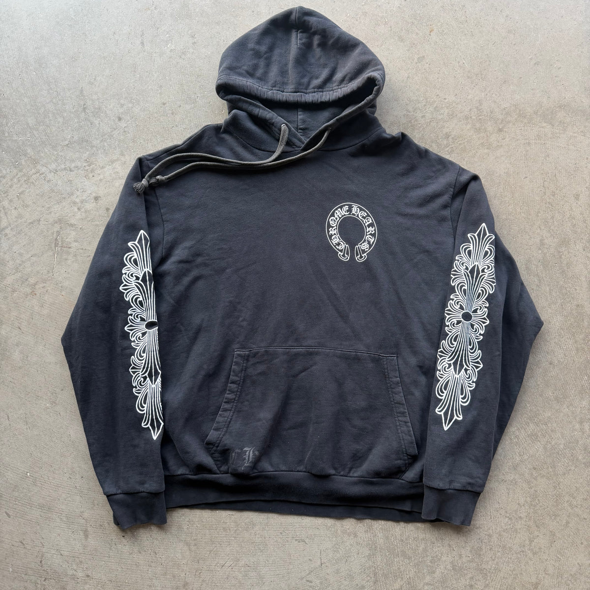 XL Chrome Hearts Floral Horseshoe Hoodie