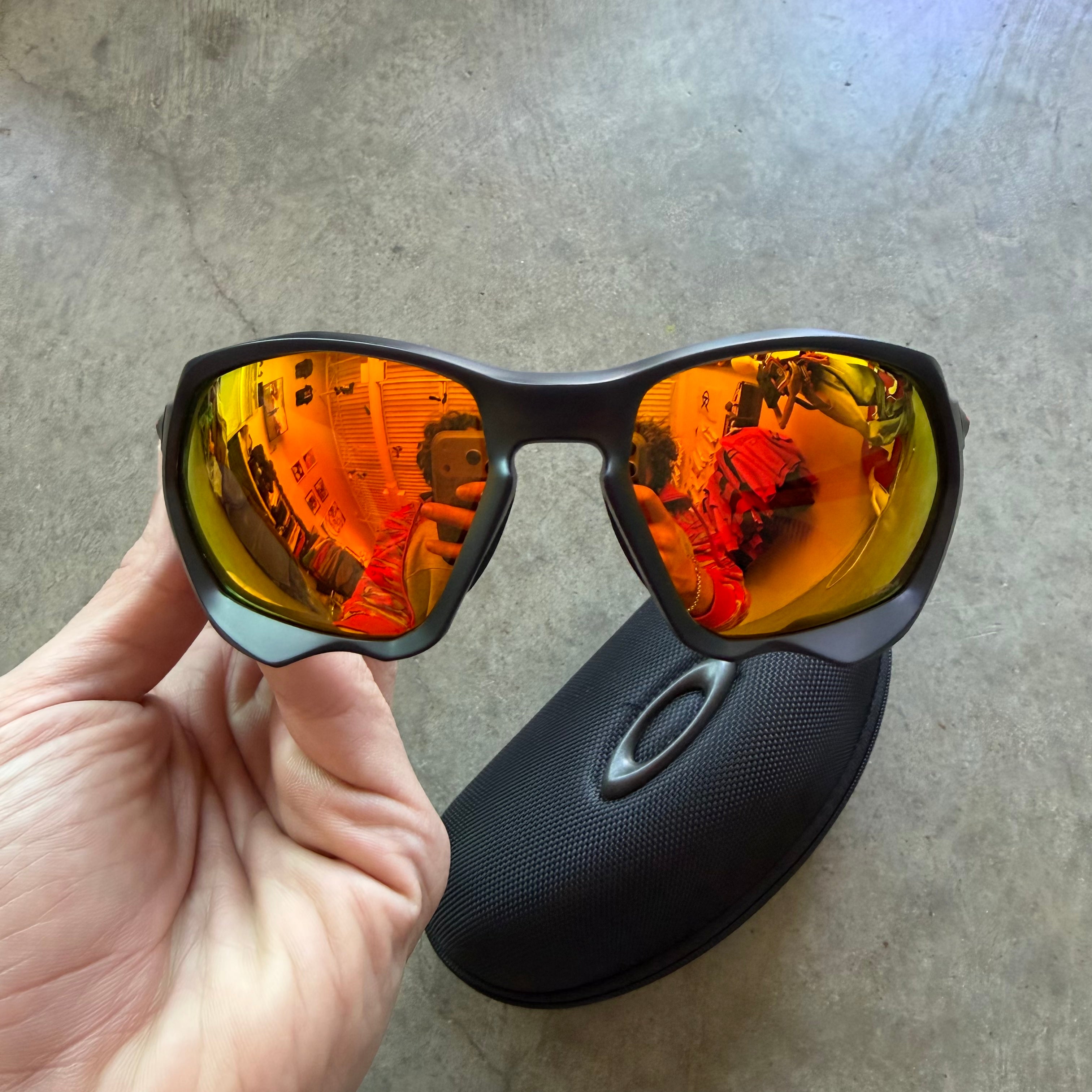 Matte Black Oakley Plazma Frames