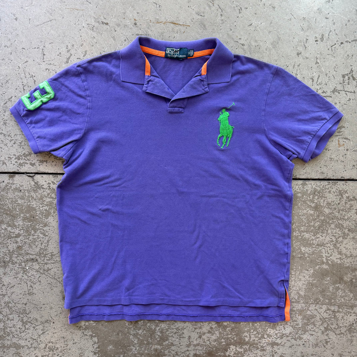 XL 90s Purple Big Horse Polo