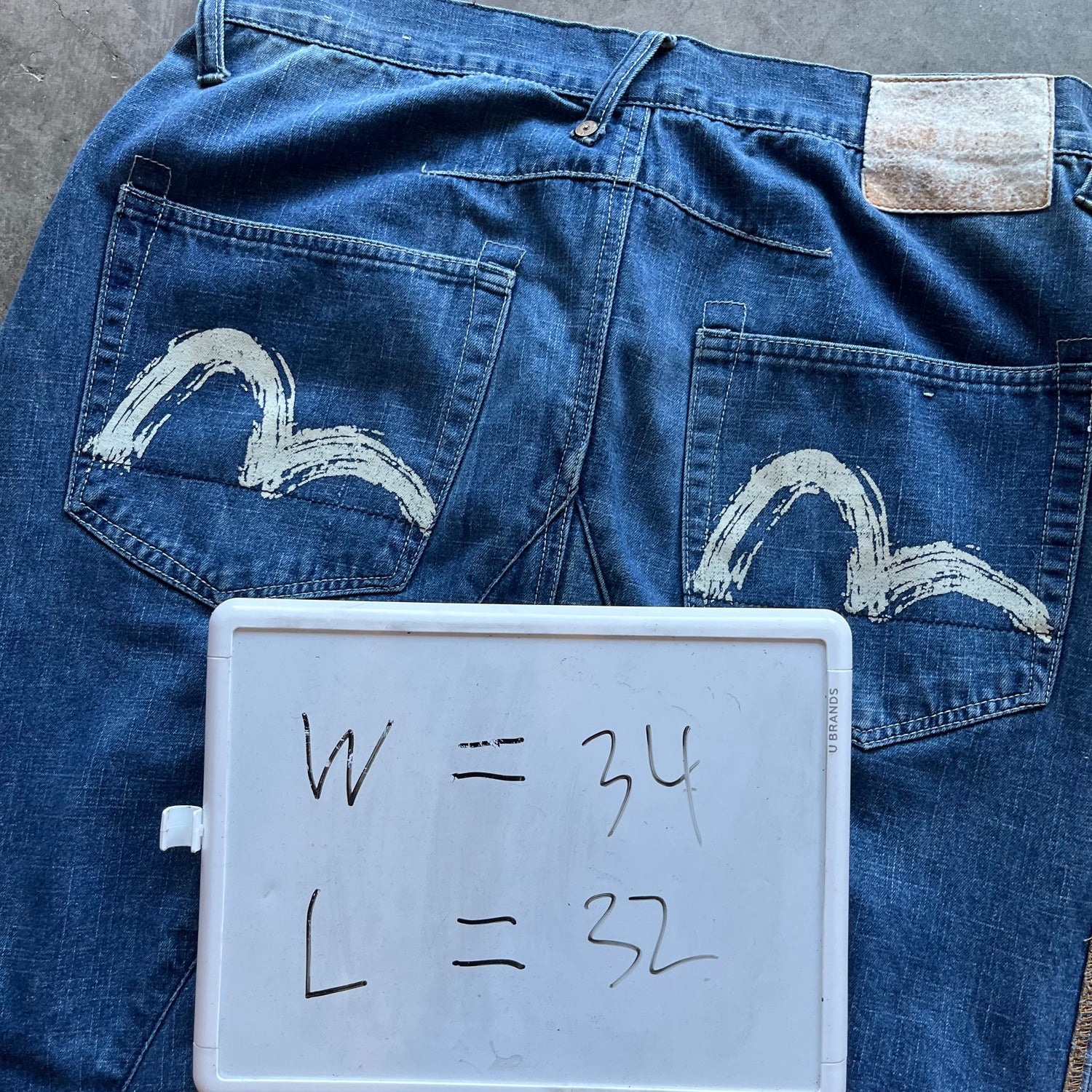 34x32 Seagull Evisu Jeans