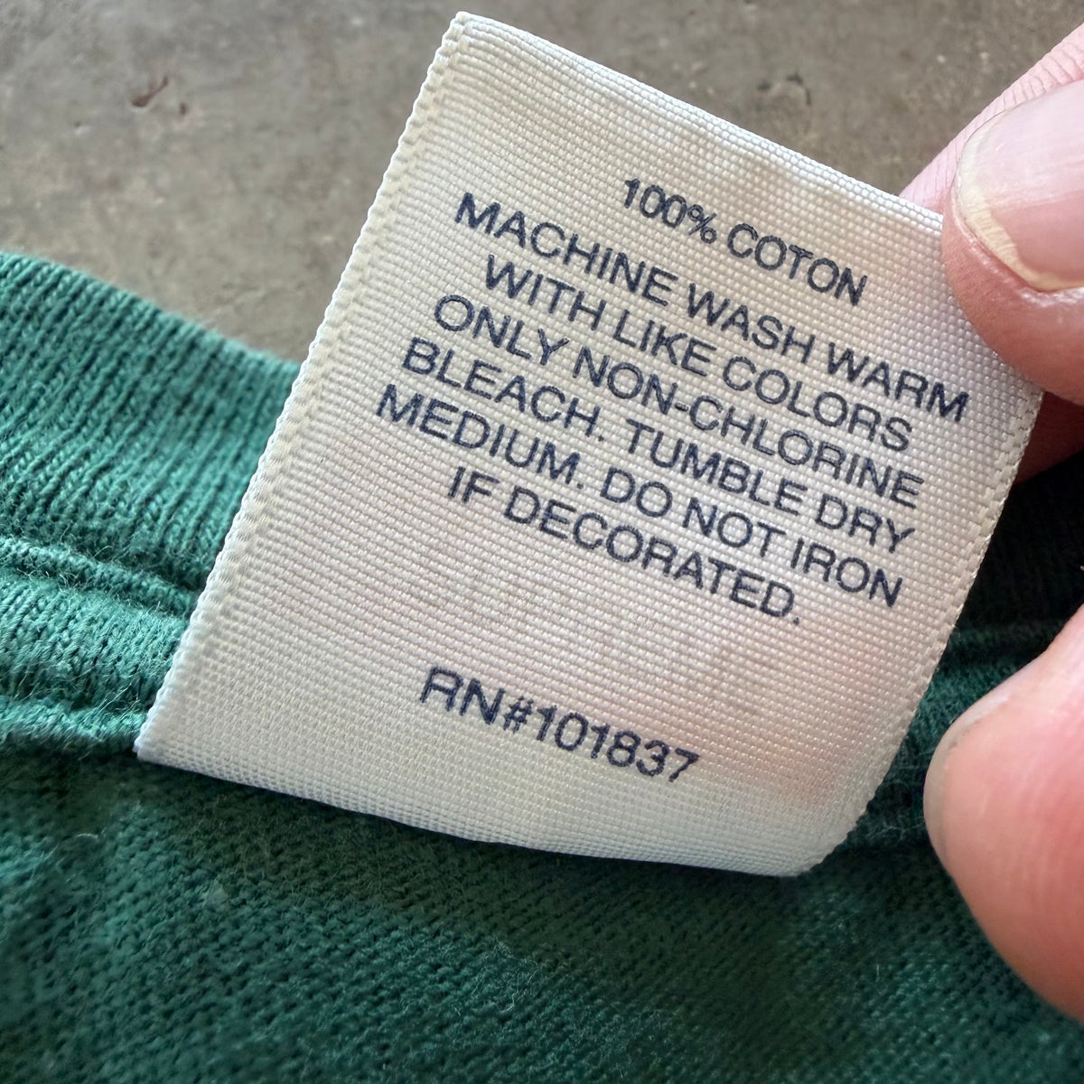 L Supreme Scratch Logo Tee Green