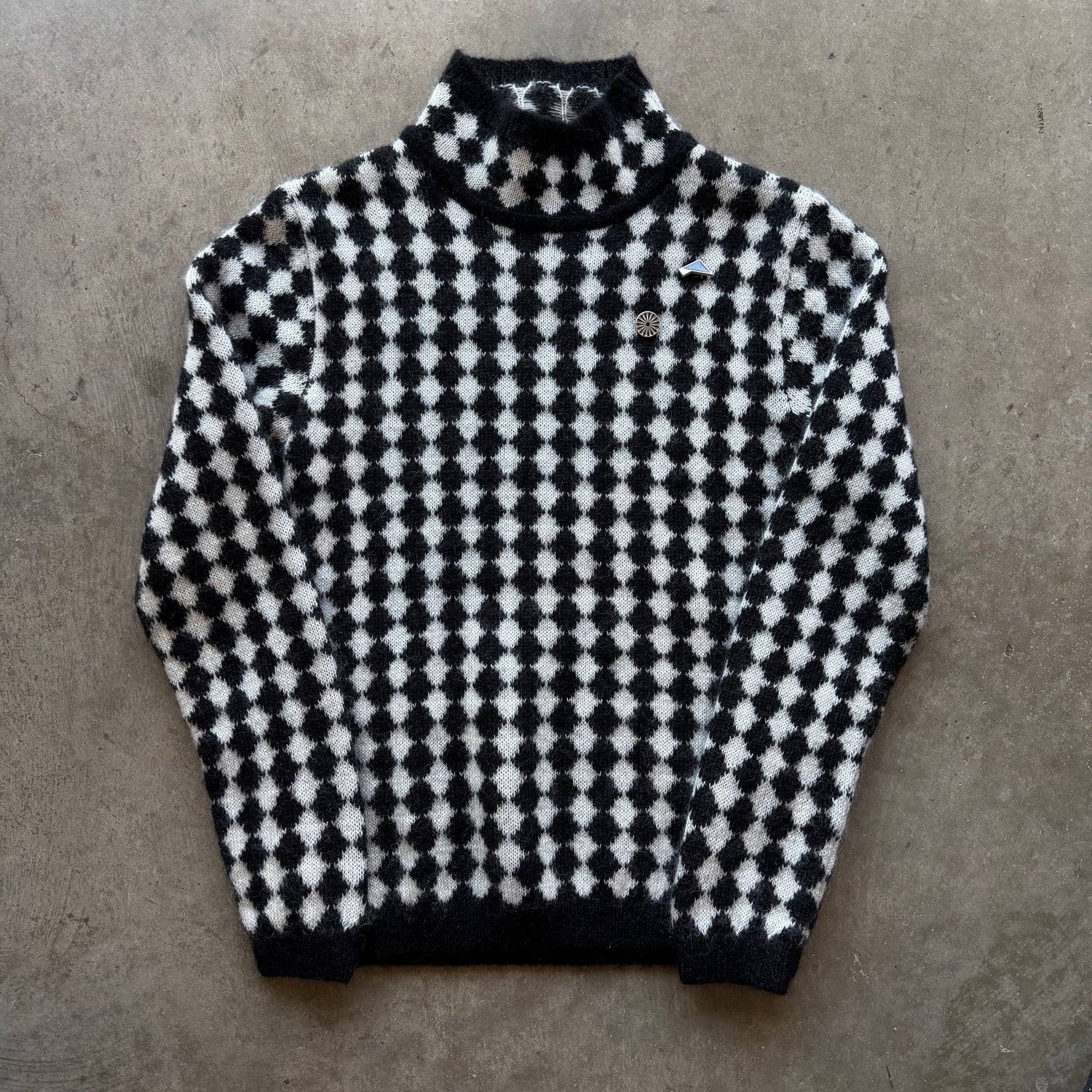 M Saint Laurent Diamond Motif Sweater