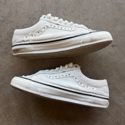 10.5 Vans Pearlized White