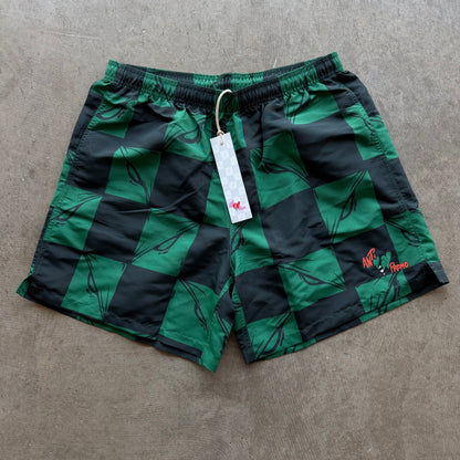XL Matty Boy Anti Promo 99 Eyes Nylon Shorts Green