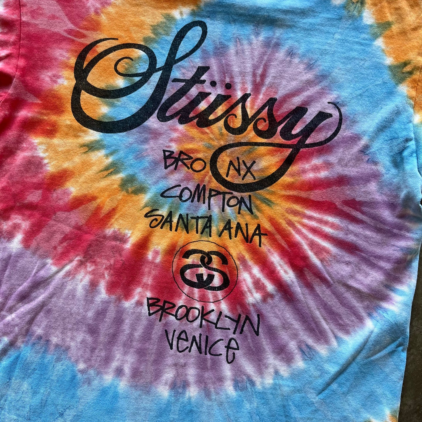 M Tye Dye Stussy Tee