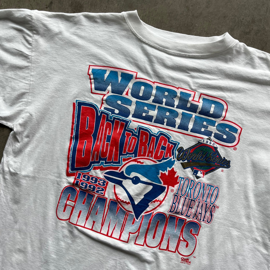 XL 93 White Toronto Blue Jays Tee