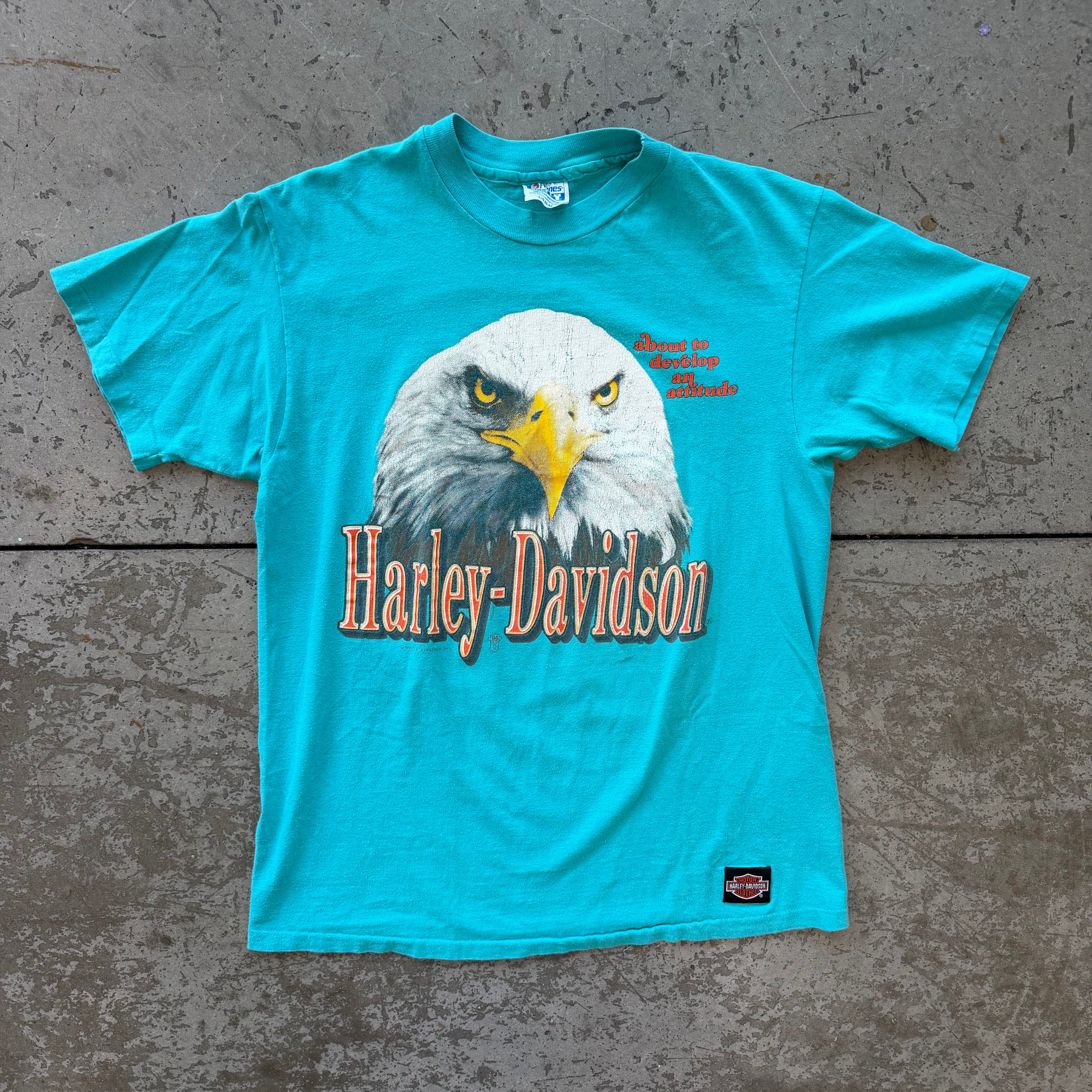 L 90s Harley Eagle Tee
