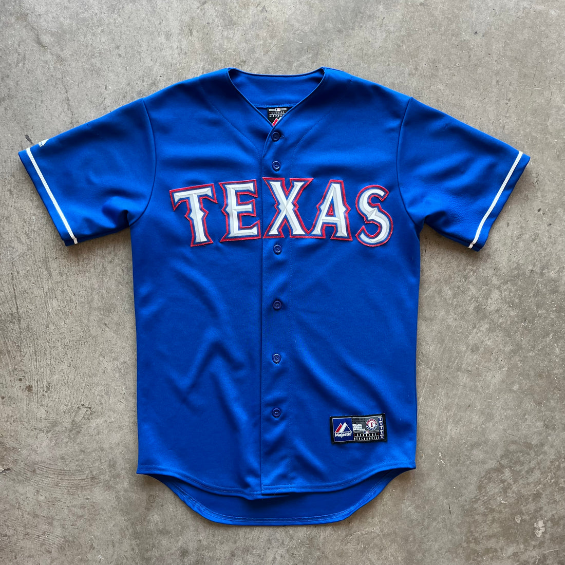 S Blue Texas Rangers Jersey