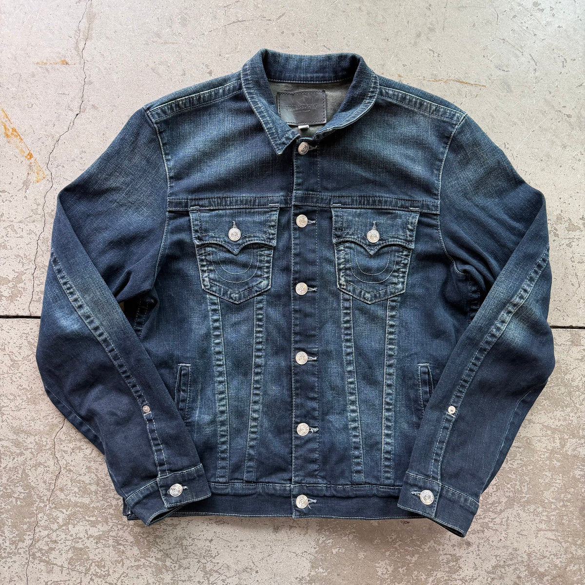 XL True Religion Denim Trucker Jacket