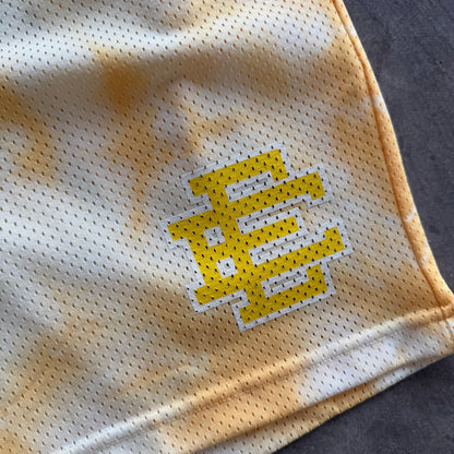M EE Tie Dye Shorts Yellow