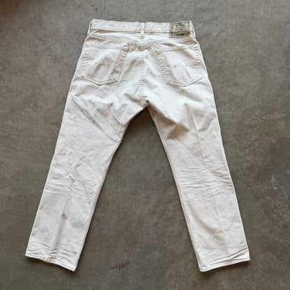 33x30 100% Cotton White Polo Pants