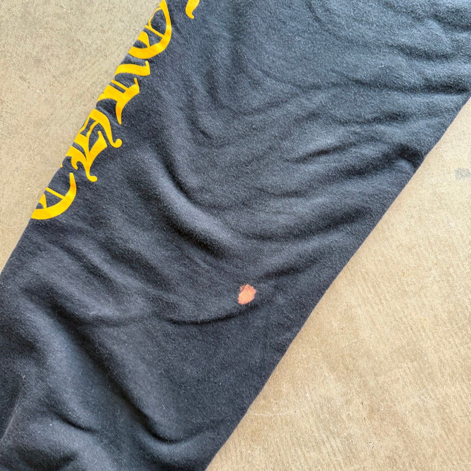 L Chrome Hearts Yellow Script Logo Sweatpants
