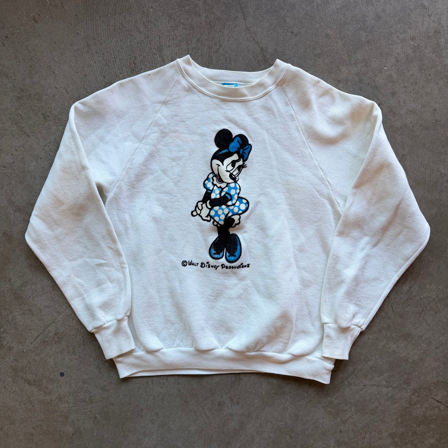 L 80s Minnie Mouse Crewneck
