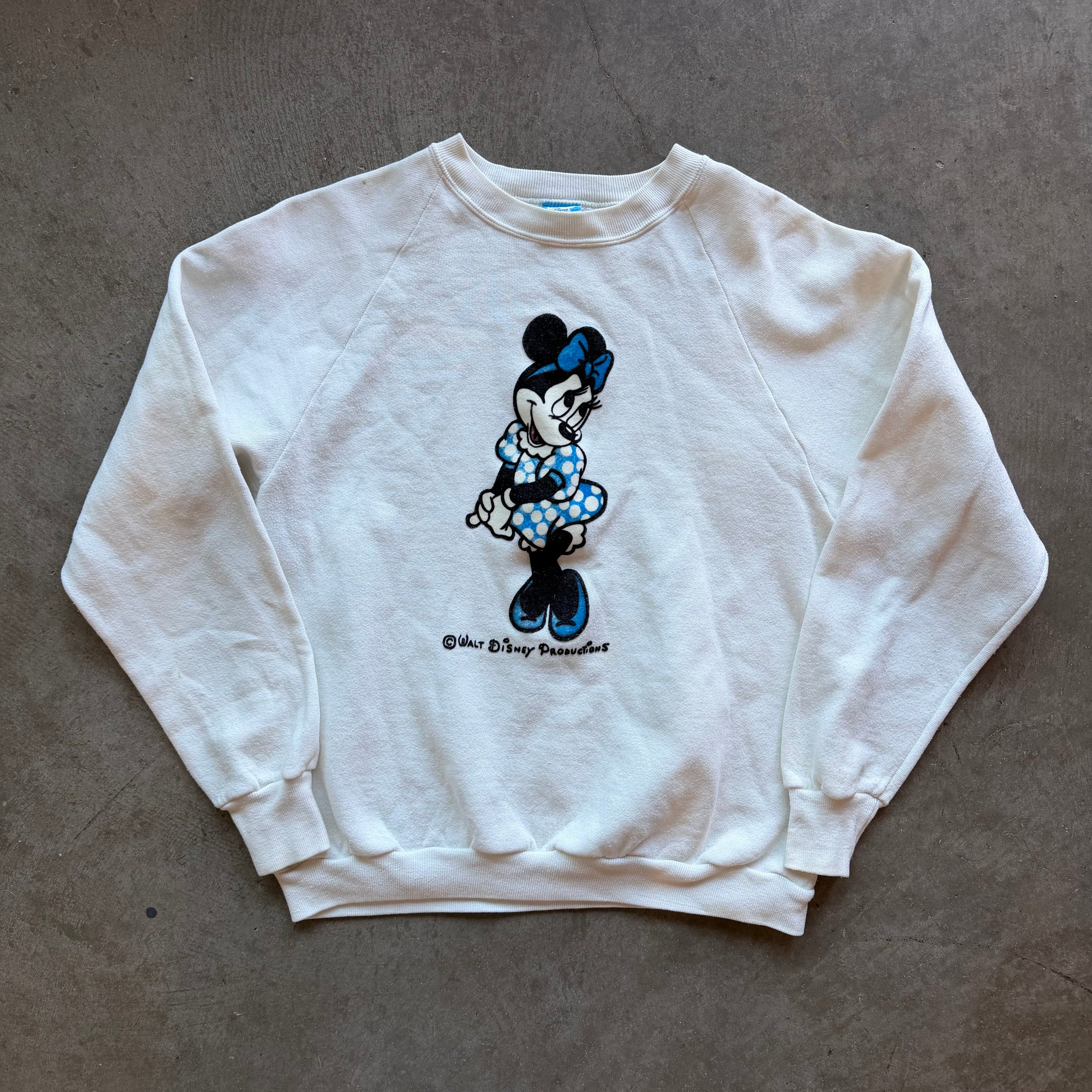 L 80s Minnie Mouse Crewneck