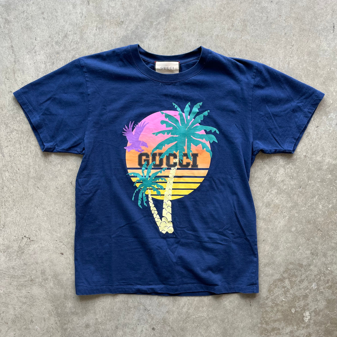 XS Gucci Palm Tree Tee