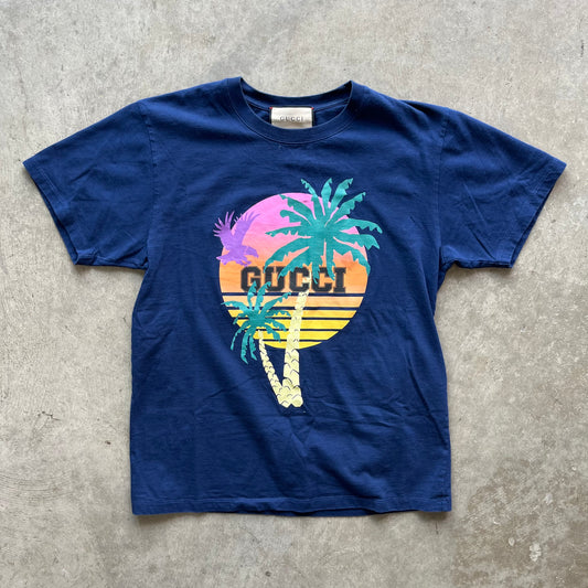 XS Gucci Palm Tree Tee