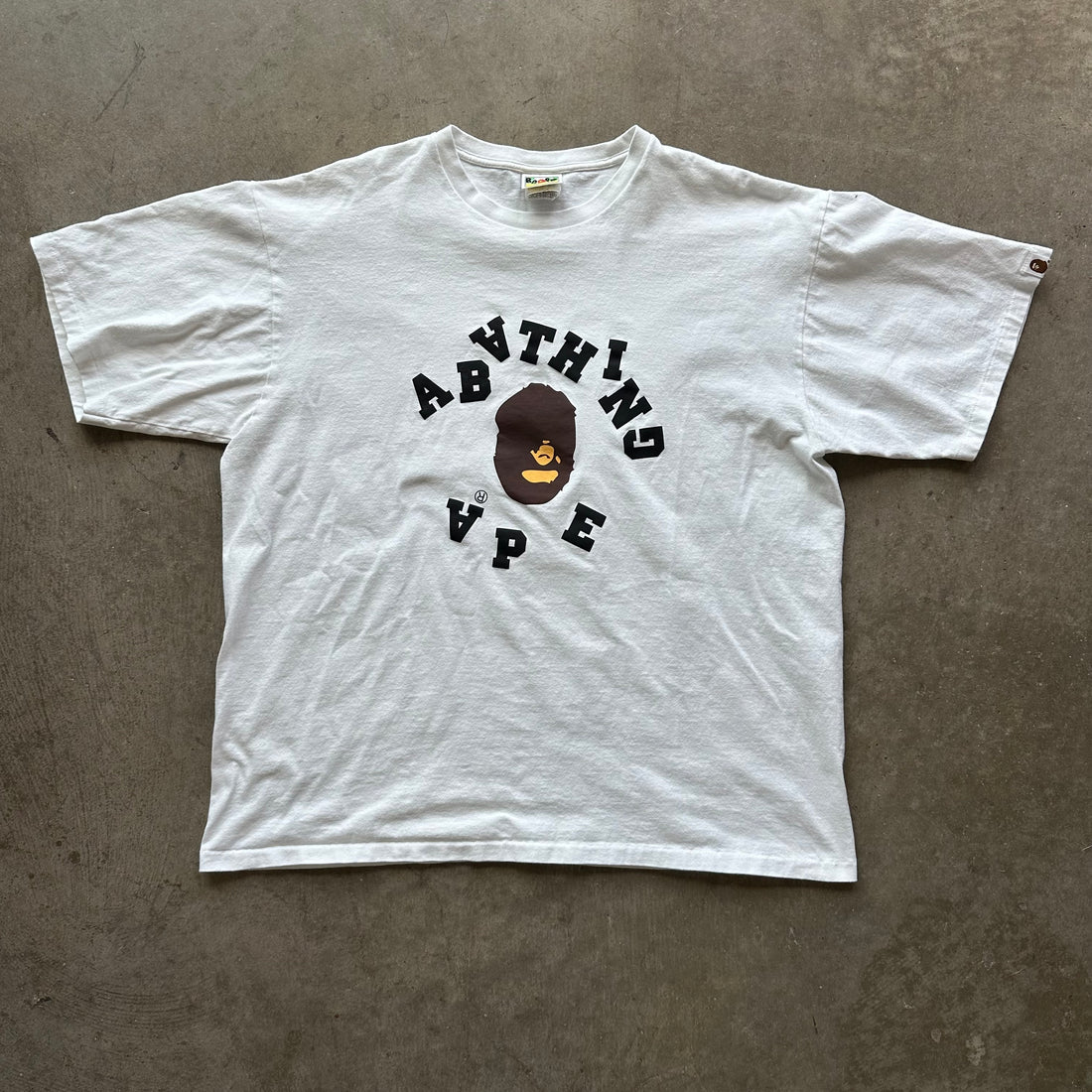 XXXL Bape Upside Down Logo Tee