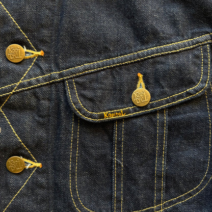 L Kapital Dark Wash Bone Jacket