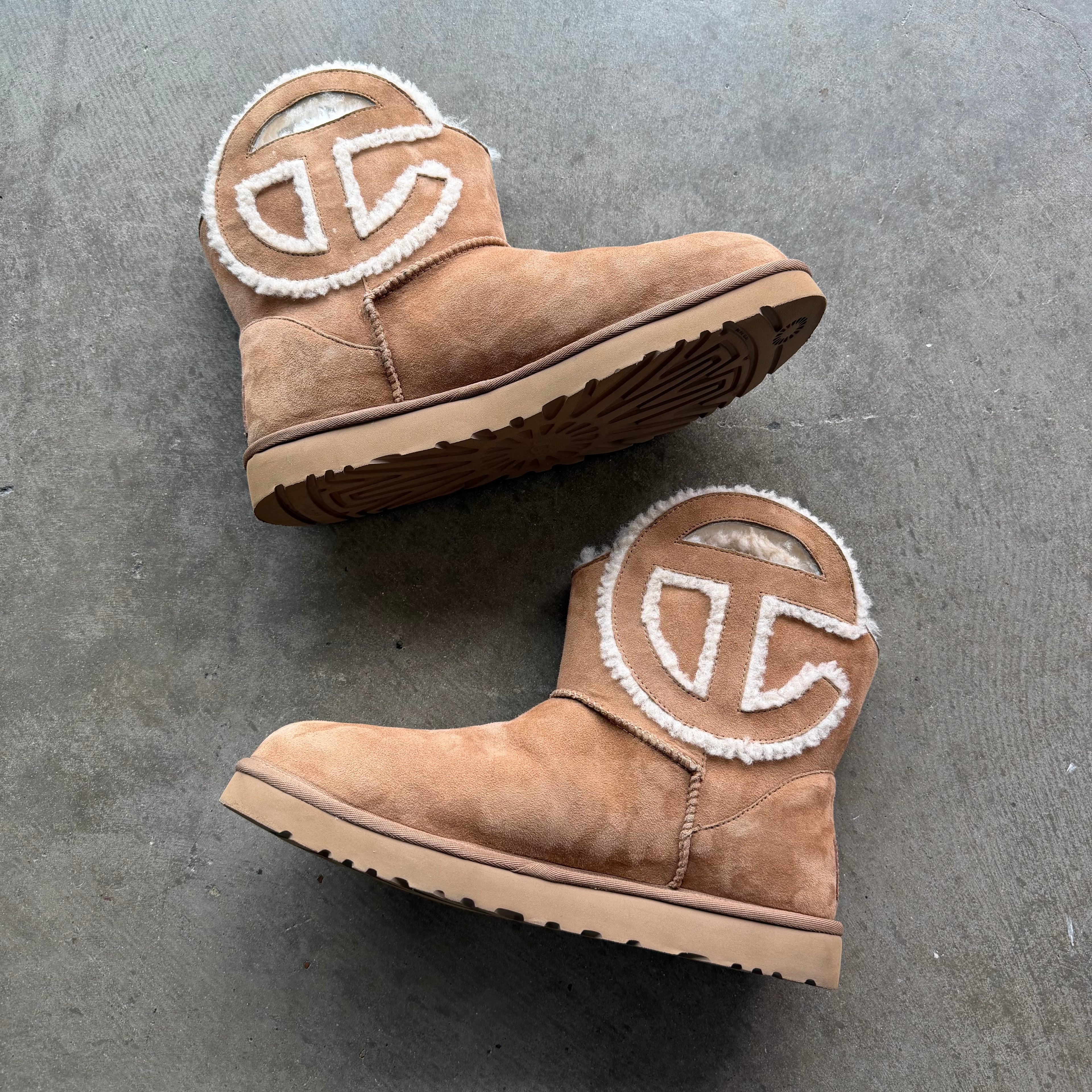 13 Ugg x Telfar Logo Mini Chestnut Boots