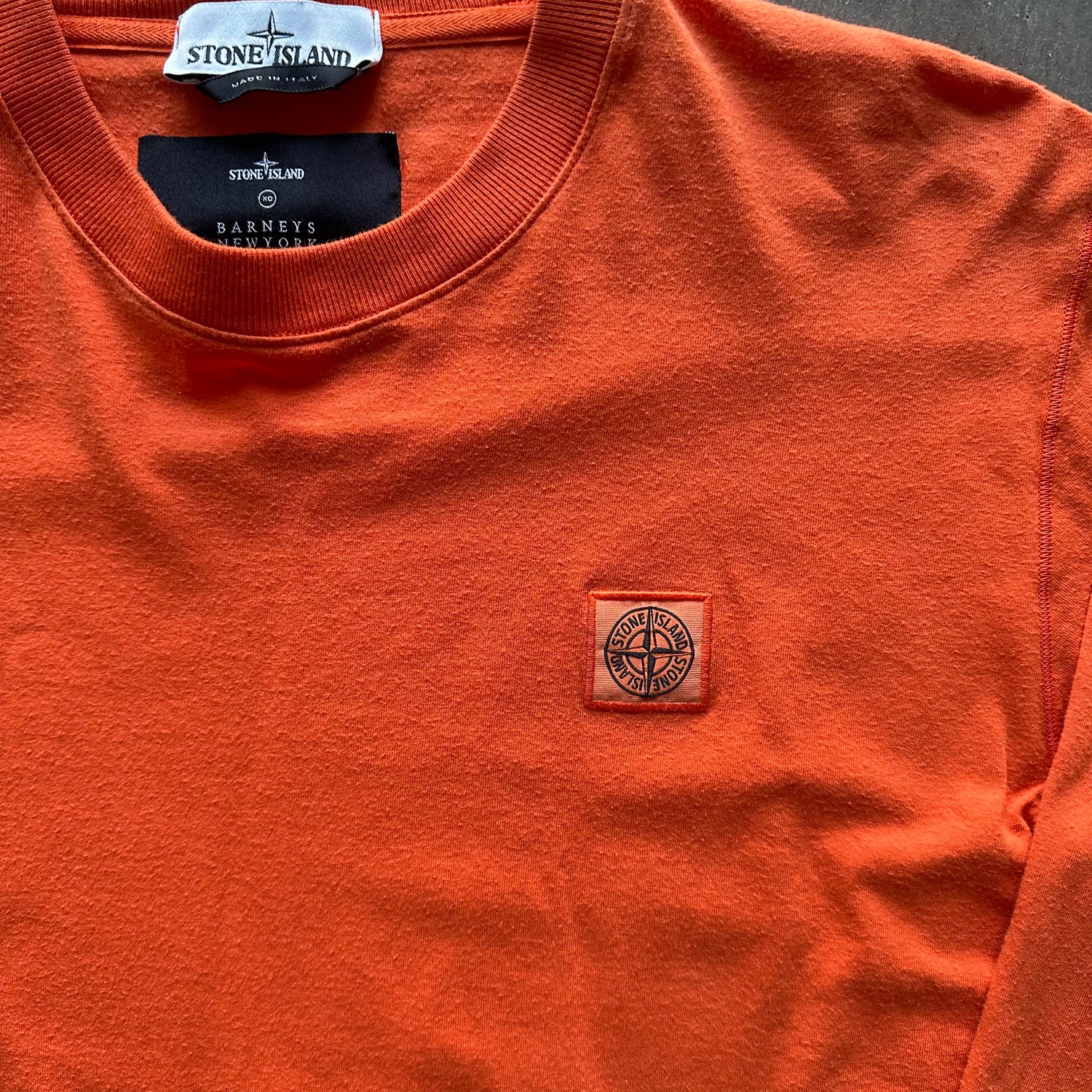 L Stone Island Orange Longsleeve