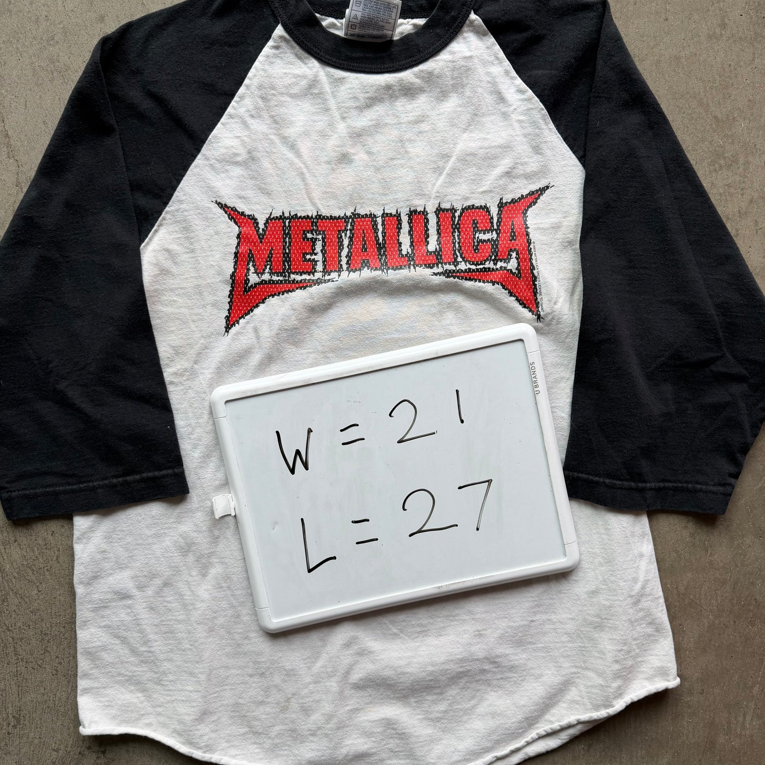 L 03 Metallica 3/4 Tour Tee