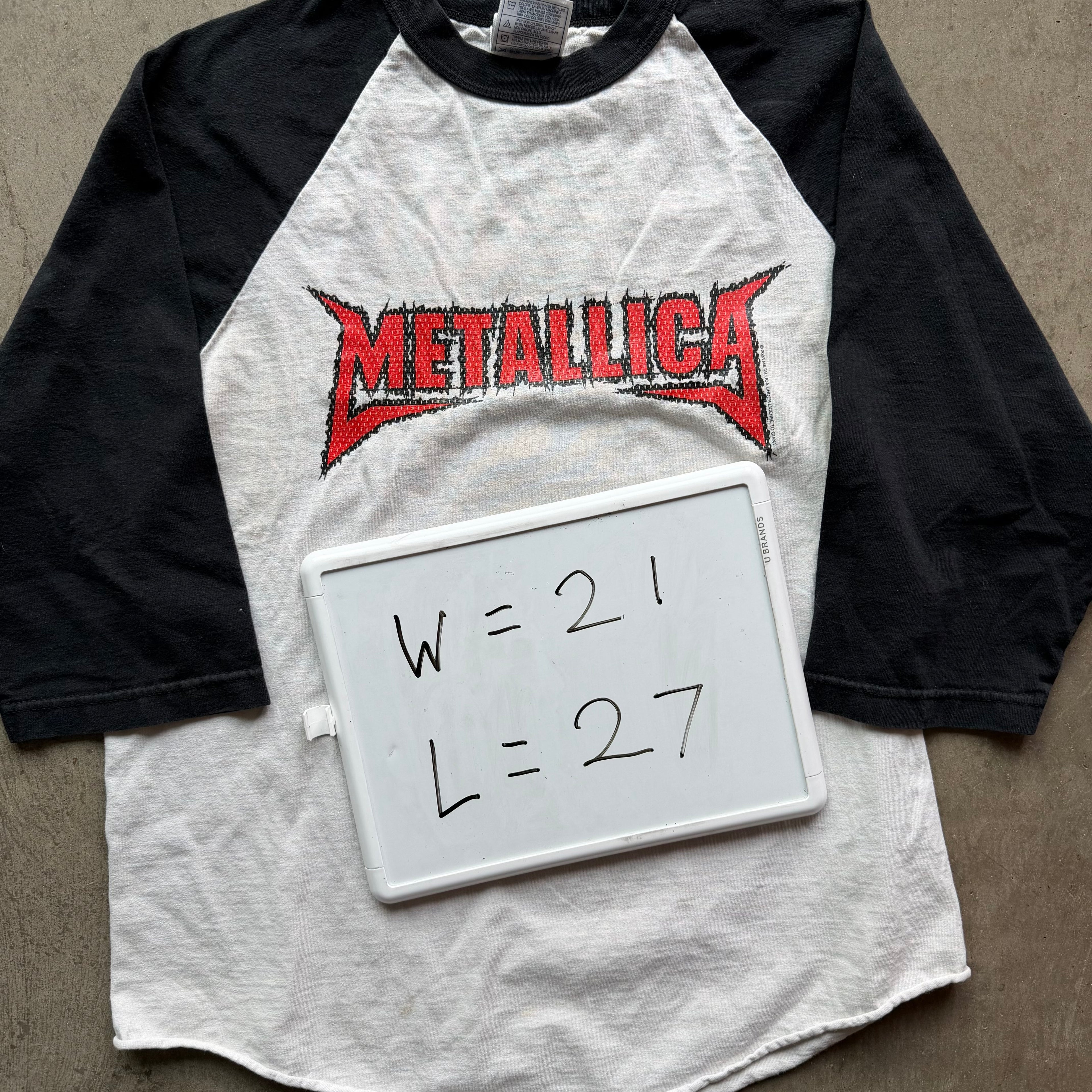 L 03 Metallica 3/4 Tour Tee