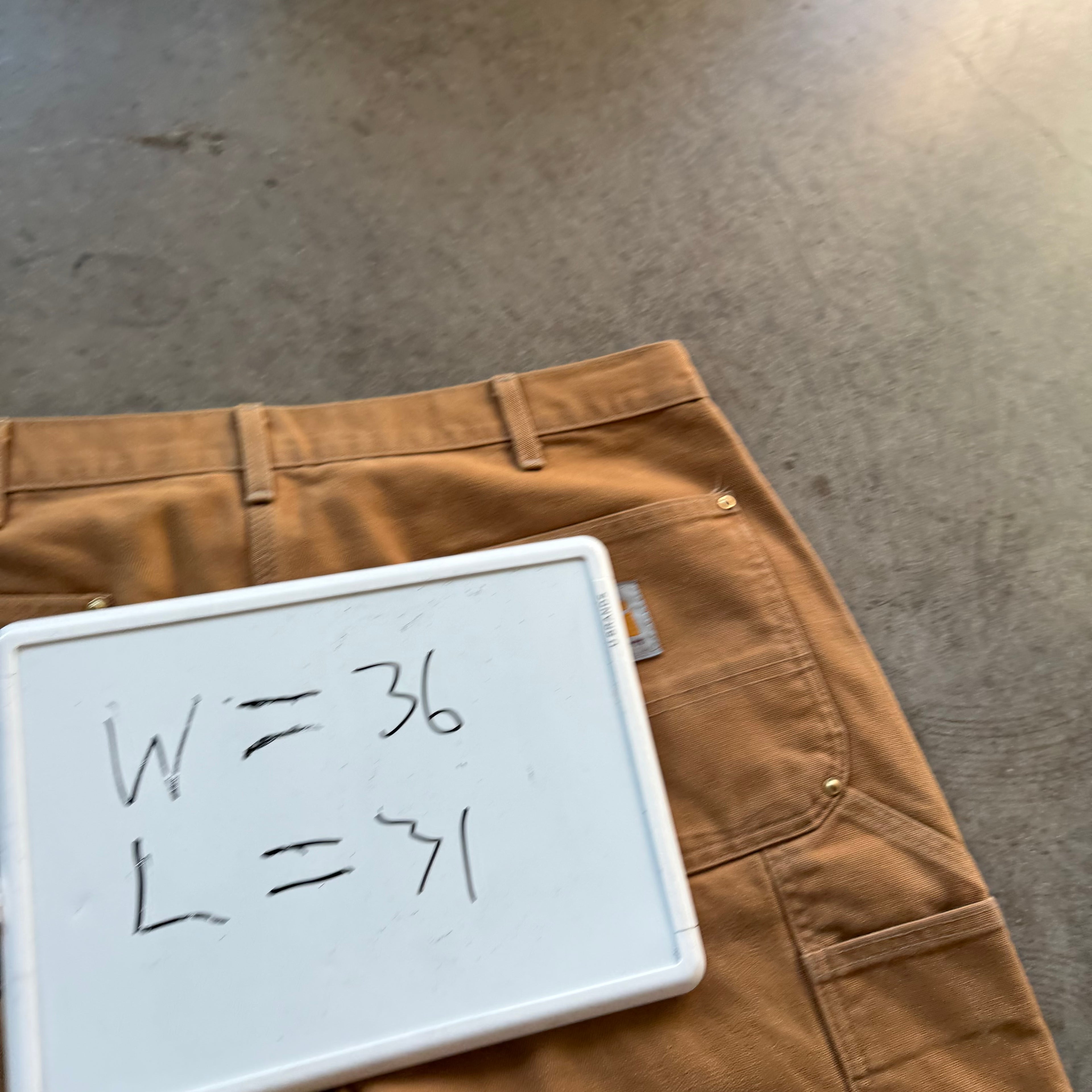 36x31 Faded Carhartt Double Knees
