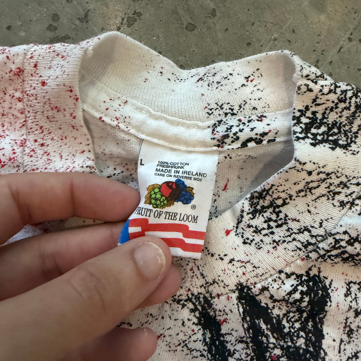 L 90s Indiana AOP Tee