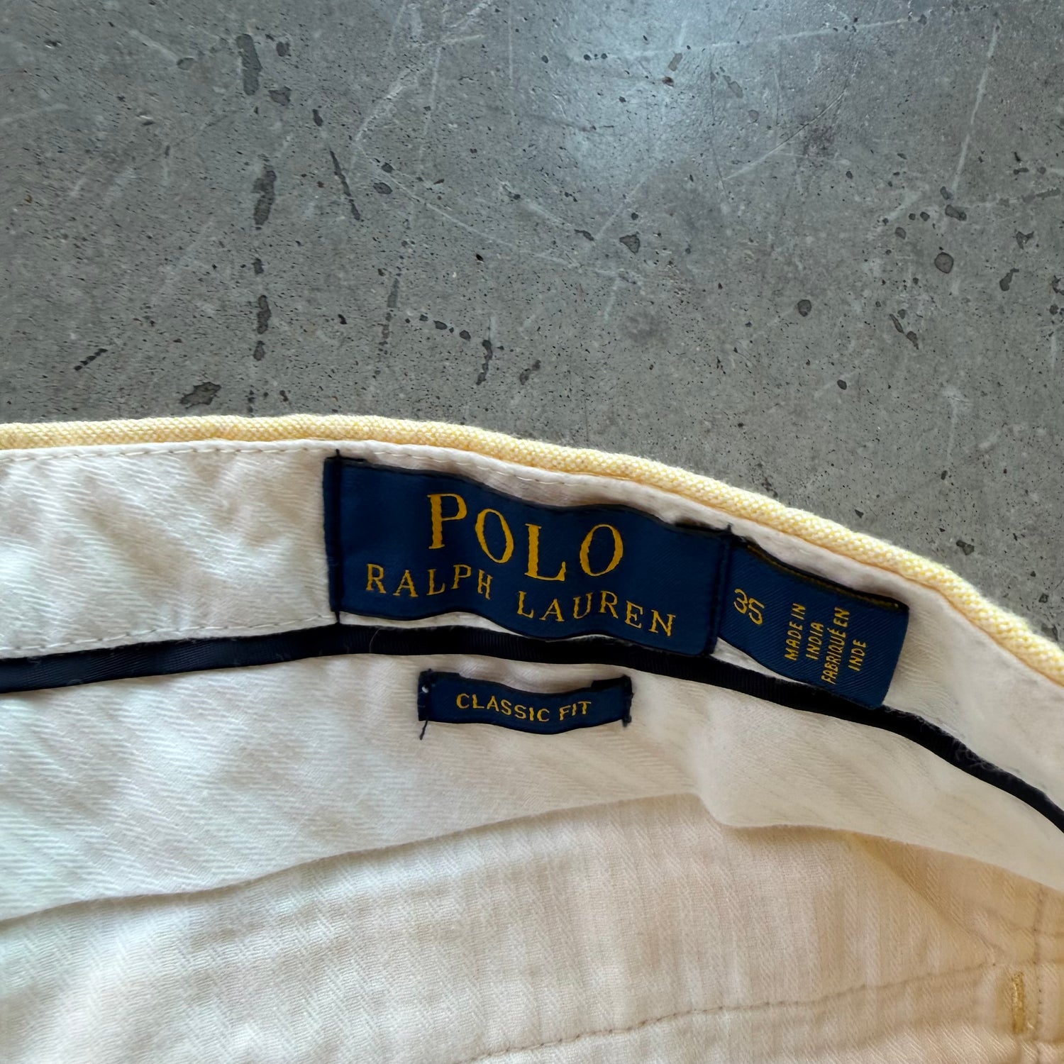 35w Yellow Polo Shorts