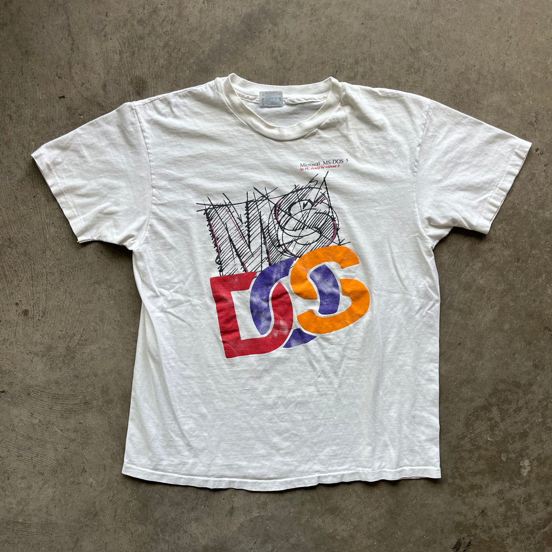 XL 80s Microsoft DOS Tee