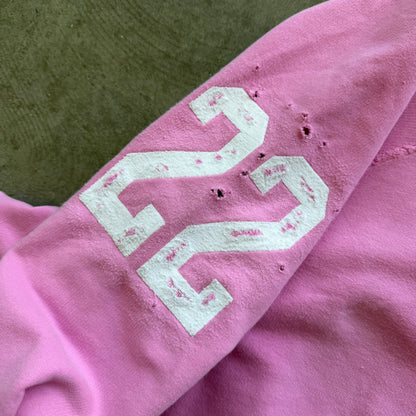 XXL Balenciaga Distressed Pink Polo Zipup