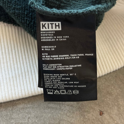 M Kith Script Nelson Collared Pullover Green