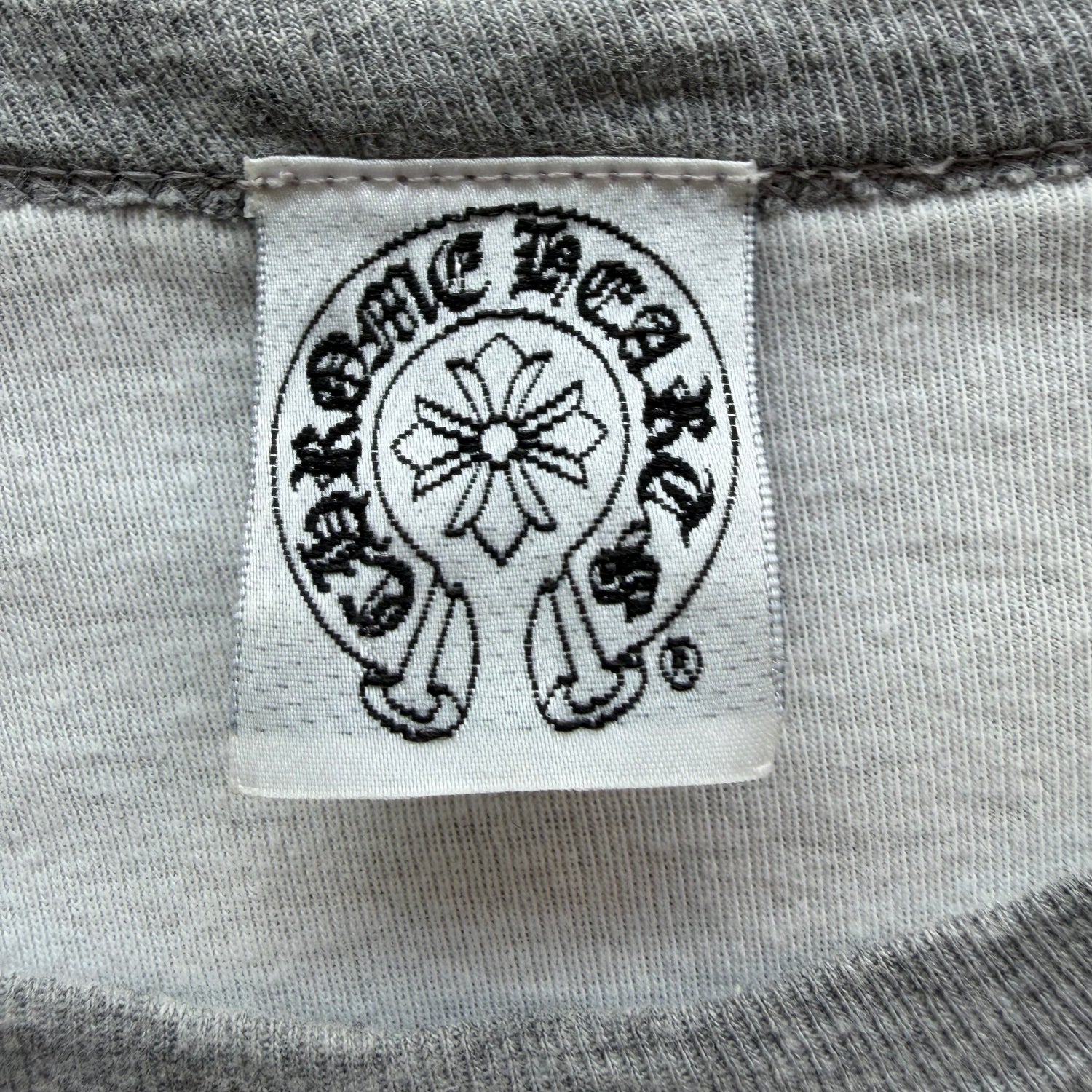 L Chrome Hearts Baseball Top White Gray